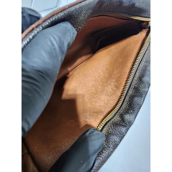 Authentic Louis Vuitton Vintage Monogram Compiegne Clutch Bag Brown - Picture 12 of 13